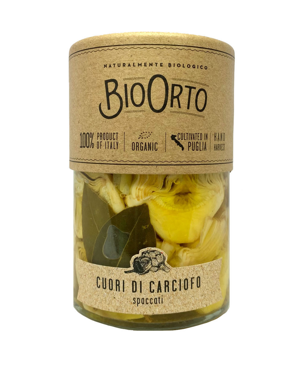 Bio Orto, Organic Artichoke Hearts in oil, 350g