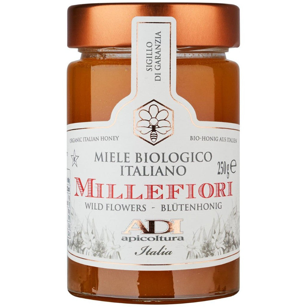 Organic Italian Wildflower Honey,  250g