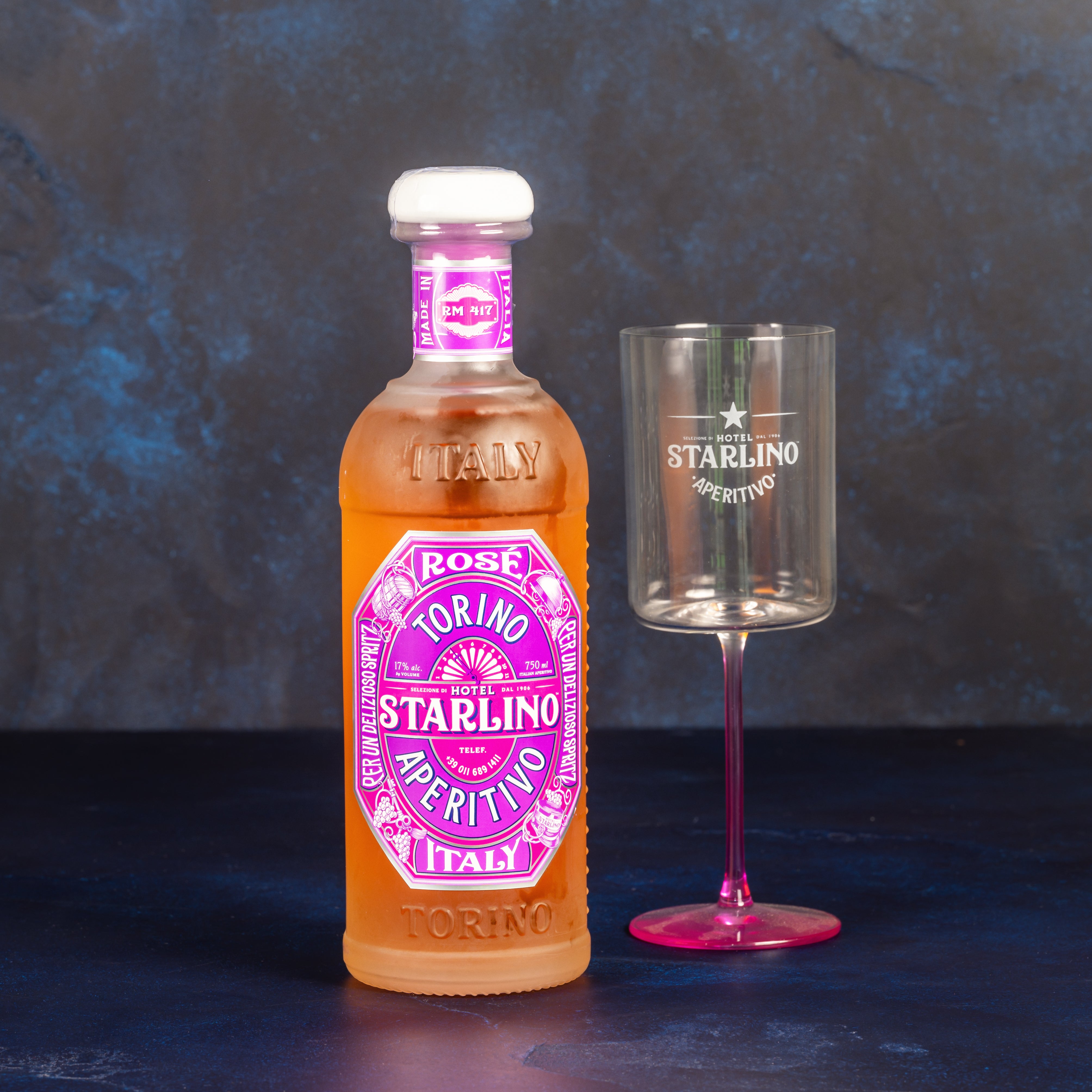 Starlino Rosé Aperitivo Gift Set with Aperitivo Glass, 75cl