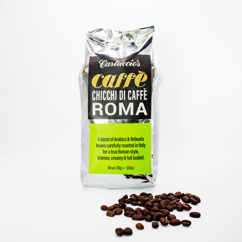 Coffee with Roma blend